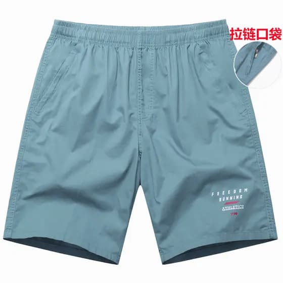 Verão fino esportes Shorts calças cortadas masculinas soltas calças de praia calças casuais calças médias casa zíper bol