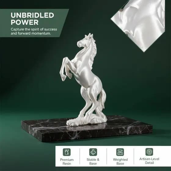 Sha Resina Criação Cavalo Estátua Arte Moderna Estatueta Abstrata Material Ecológico Para Sala De Estar Decoração Do Esc