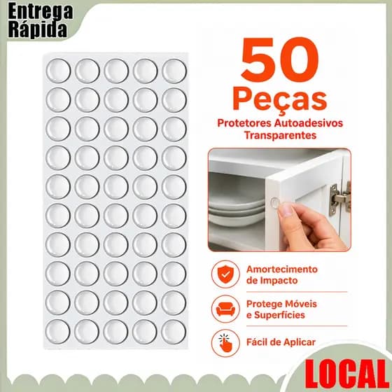 Partículas anticolisão transparentes hemisféricas autoadesivas, porta de armário, amortecimento silencioso, peça de borr