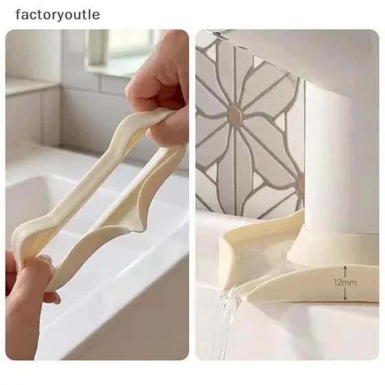 Tapete De Drenagem De Torneira De Silicone FAR Kitten , Anti-Respingos , Pia De Banheiro À Prova De Vazamento E Capa D'á