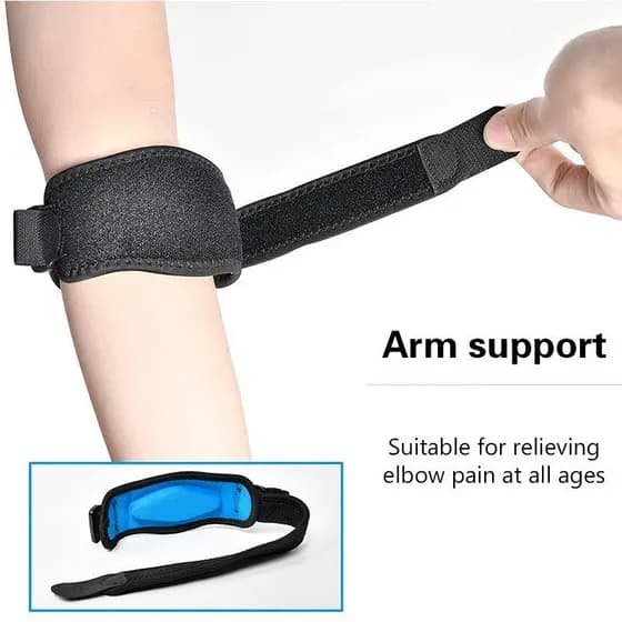 1pc Suporte De Cotovelo Ajustável Basquete Tênis Golfe Cinta Cotoveleiras Síndrome Da Dor Lateral Epicondilite