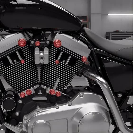 Tampa De Parafuso Do Motor Da Motocicleta Cobre Ajuste Universal Com Decorativo Roda Carro Atualização Melhora A Aparênc