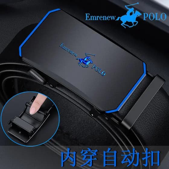 cinto masculino plus size cinto masculino grife ❧Ampry Paul cinto masculino de couro genuíno fivela automática cinto de