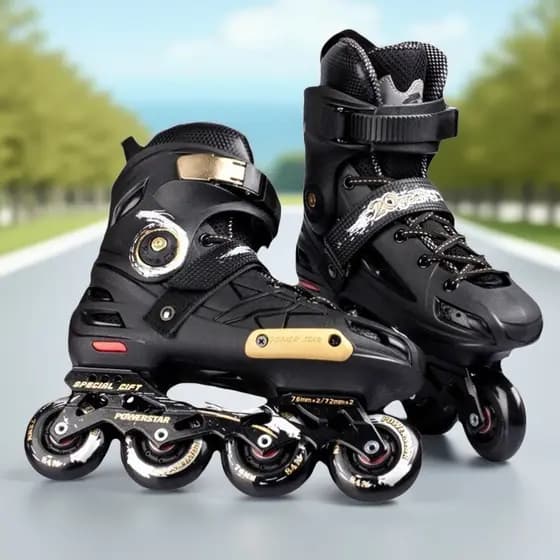 Autênticos patins profissionais para adultos, patins em linha para homens e mulheres, patins freestyle, patins planos pa
