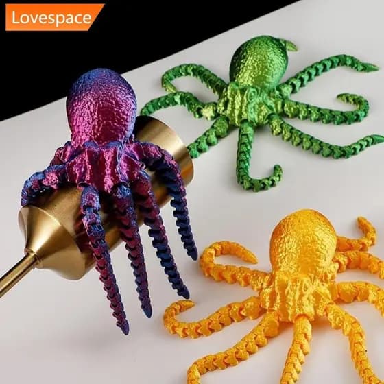 LS-STORE 3D Impresso Polvo Vibrante Ornamento Brinquedo Ajustável Conjunta Decoração De Escritório Em Casa Festival De A