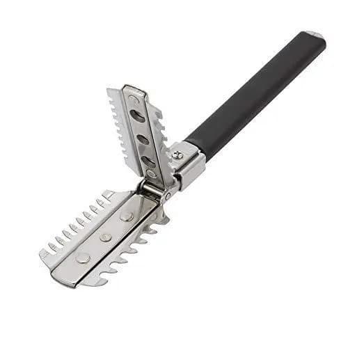 Cimenn Pente Navalha com Lâminas de Dupla Face para Corte Manual de Cabelo e Desbaste, Pente de Barbeiro