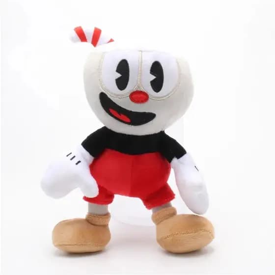 2 brinquedos de pelúcia do Cuphead, bonecos do Cuphead, brinquedos macios de aventura para crianças, presentes de aniver