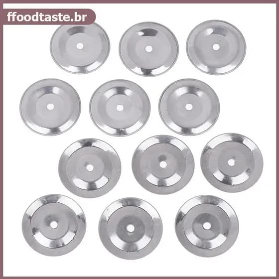 FFOOD 50 Peças De Sinos De Ferro Para Pandeiro , Tambor , Campainha , Instrumento Musical De Igreja