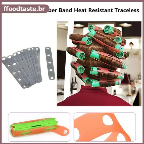 FFOOD 10 Peças Faixa De Silicone Permanente Cinza Resistente Ao Calor Sem Rastros Digital Hastes Frias Elásticos Anéis D