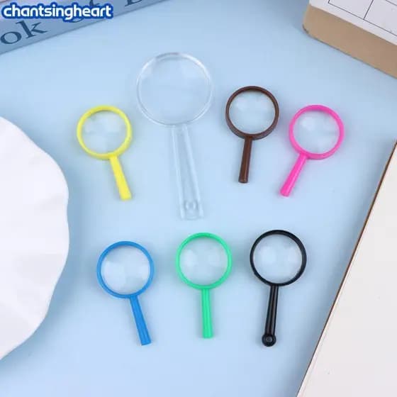 CHANT 10 Pçs Portátil Mini Lupa Crianças Ferramentas De Observação Para Escola Ao Ar Livre Material Científico