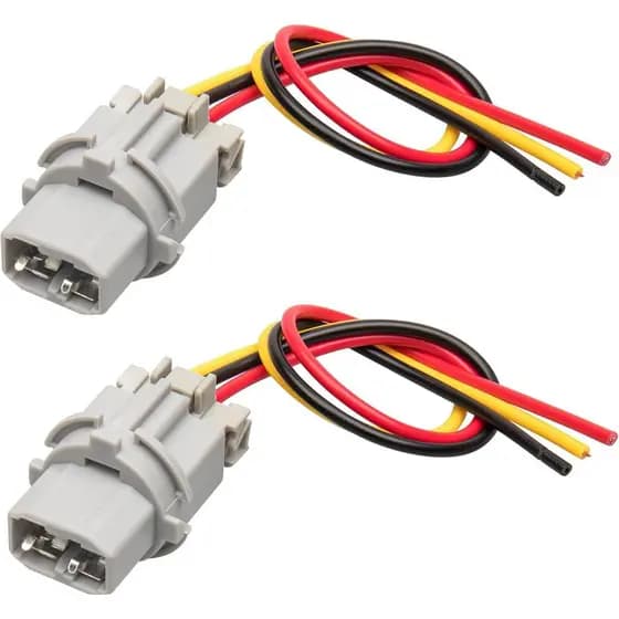 Soquete de Luz de Freio Traseira RED WOLF com Chicote de Fiação Fêmea para Honda Accord Civic 1998-2015, Acura CL 2009-2