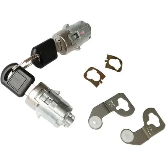 2PCS Cilindro de Fechadura da Porta Dianteira do Motorista e Passageiro com Chaves 15298924 Compatível com Cadillac Esca