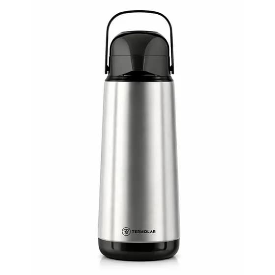 Garrafa Térmica Termolar Lúmina 1L Inox Café 12h Quente