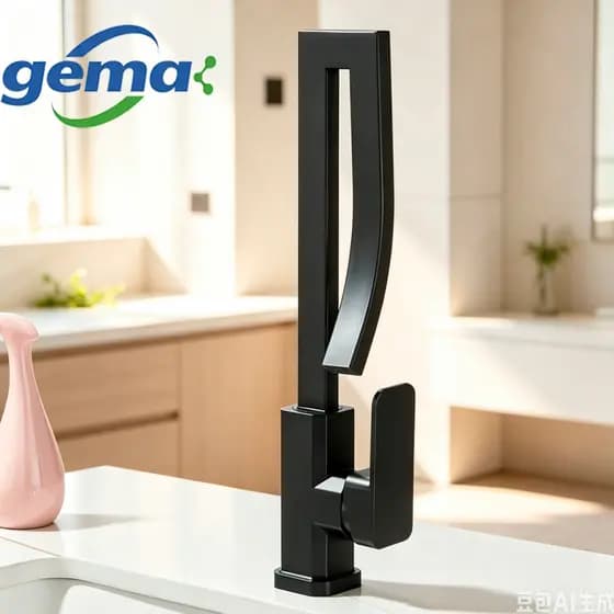 Torneira de banheiro de luxo, torneira de bancada, água quente e fria, material metálico