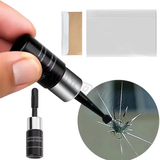 Conjunto de ferramentas para reparo de para-brisa de carro, cola de resina, conjunto de ferramentas nano para reparo de