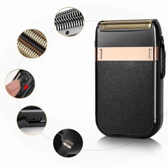 Barbeador Shaver Profissional LUKTON LFJ-3169 Elétrico Acabamento Barba Degradê Alta Precisão