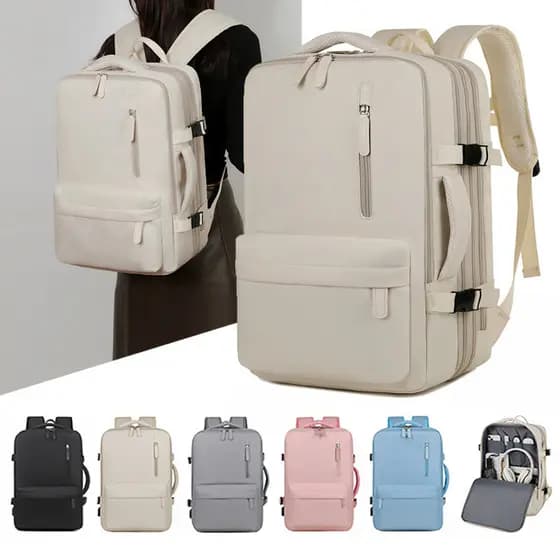 Mochila de negócios multifuncional expansível bagagem mochila viagem computador saco grande capacidade mochila viagem ne