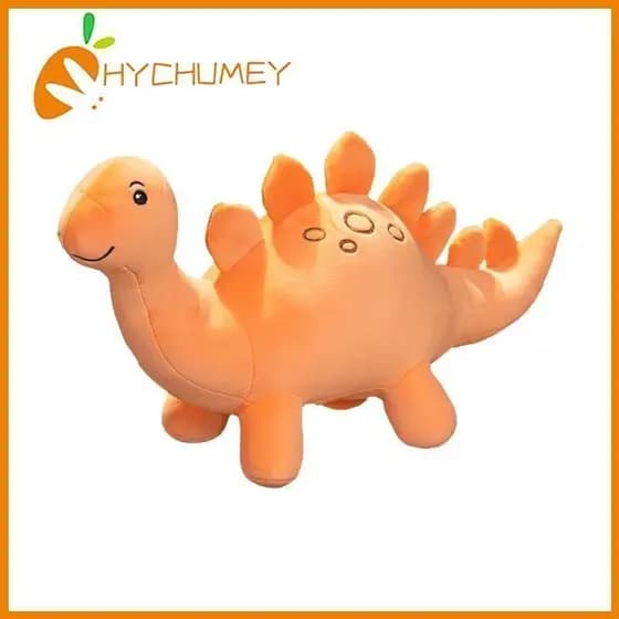Adorável Brinquedo de Pelúcia Dinossauro Triceratops Fofo e Almofada de Dinossauro de Pescoço Longo para Crianças NBFZ