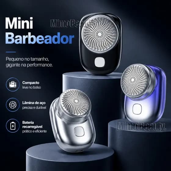Mini Barbeador EléTrico PortáTil A Prova D'¡Gua TIPO-C Aparador De Barba De Bolso