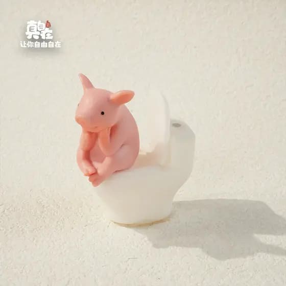 Decorações criativas de porquinho para banheiro, enfeites para casa