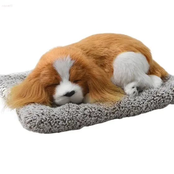 ADAMES Simulação Cães Bonito Dormir Cão Brinquedo De Pelúcia Crianças Boneca Painel Do Carro Ornamentos