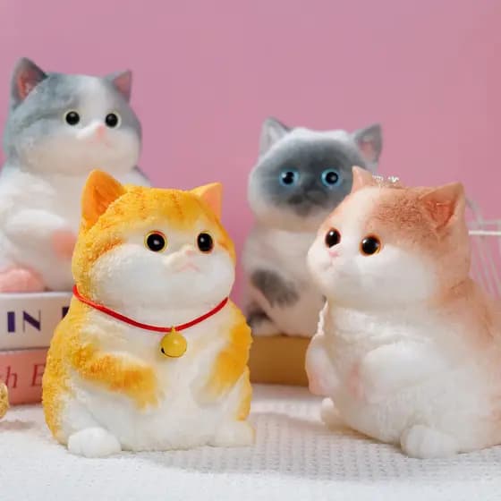Grande Gato Squishy Taba, Cachorro Squishy, Brinquedo de Apertar DIY de Gato Fofo Feito à Mão, Brinquedo Adorável de Sim