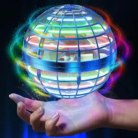 Bola Orb Voadora Galaxy 2025 Aprimorada – Boomerang LED com Brilho Cósmico – Brinquedo Unissex para Crianças e Adolescen