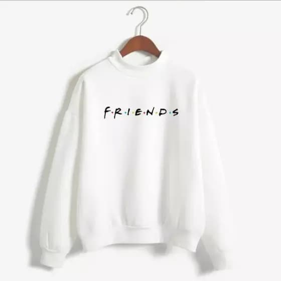 Suéter de Moletom Unissex Lançamento Serie Friends Tecido de Alta Qualidade Flanelado