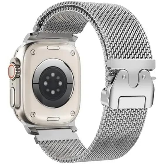 Loop Milanês Para Apple Watch Ultra 3 Band Série 11 10 46mm 49mm 45mm 44mm 42mm SE 3/2/1 9 8 7 6 5 4 Homens Mulheres , F