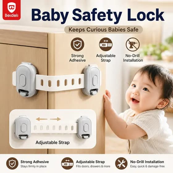 Fechadura De Segurança Para Bebês , Gaveta Multiuso , Armário , Geladeira , Porta , Alça