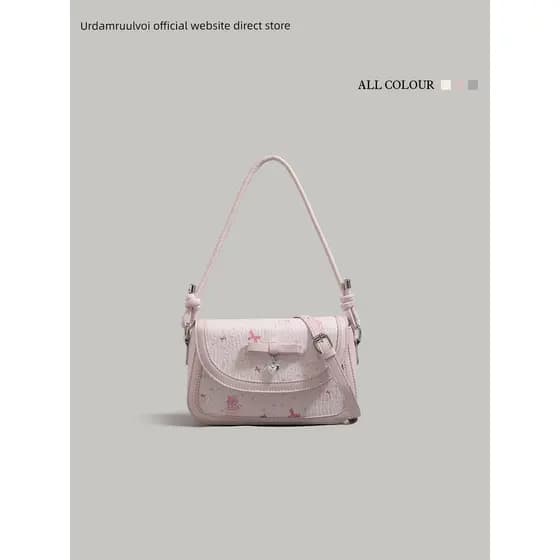 bolsa transversal feminino bolsa feminina UR doce arco bolsa feminina 2026 novo estilo moda na moda impresso bolsa de om