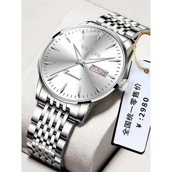relogio masculino Relógio mecânico automático genuíno suíço relógio masculino moda duplo calendário relógio masculino lu