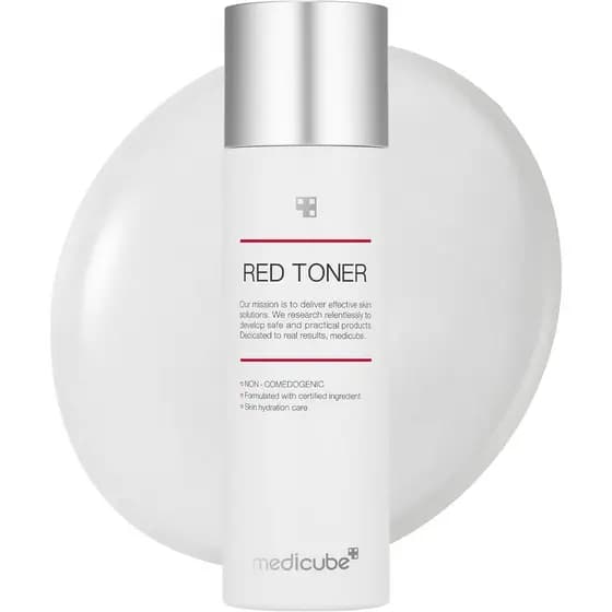 Medicube Red Toner 2.0 | | Fórmula de baixa irritação para peles com tendência à acne | Alívio da dor | Formulado com BH