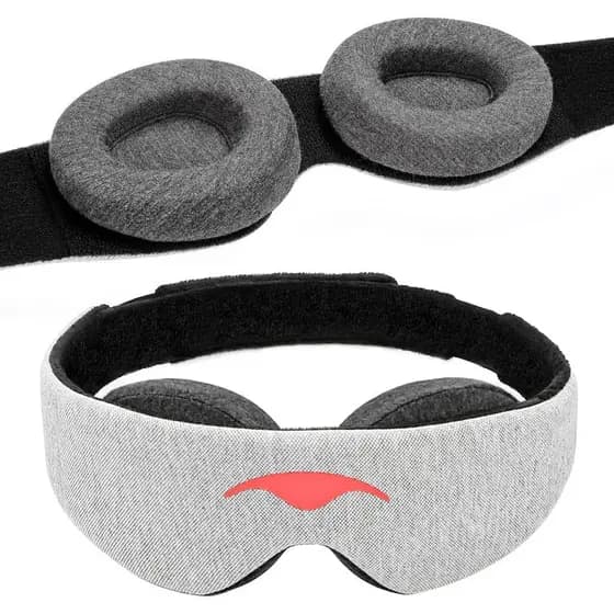 Manta 3D 100% bloqueadora de luz, sob medida, sem pressão nos olhos, máscara de sono definitiva.