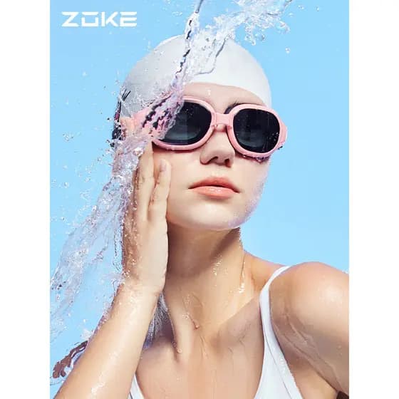 ZOKE ZOKE Homens Mulheres Óculos de Natação de Armação Grande À Prova D 'Água Anti-Fog HD Óculos de Natação Treinamento