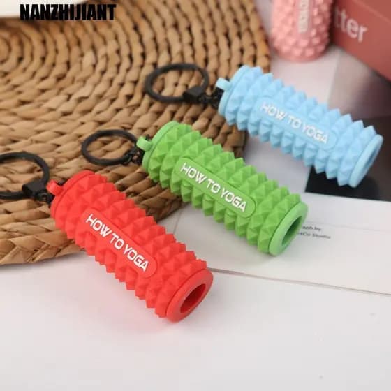 NANZHIJIANT Mini Chaveiro De Rolo De Espuma , Massagem Nos Dedos Estilo Esportivo Keichain Em Forma Silicone