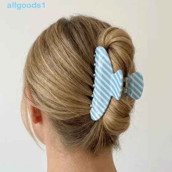 Clipe De Garra De Acetato ALLGOODS , Cabelo Listrada Grande Para Cabeça , Caranguejo Estilo Coreano Tubarão De Ácido Acé