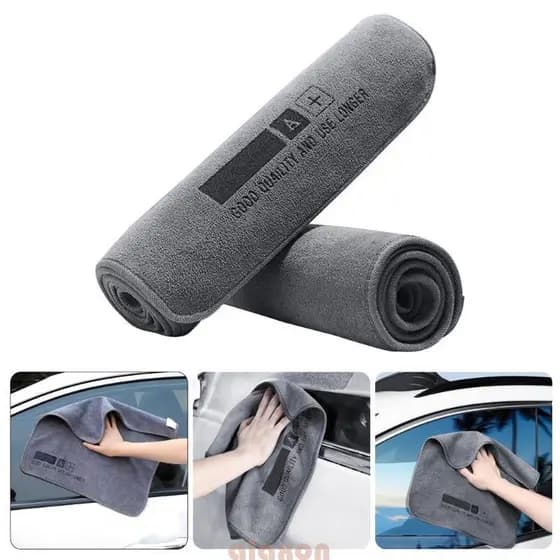 Secagem Para Limpeza Carro , Toalha Microfibra Lavagem Forte Absorção , Interior E Exterior Do
