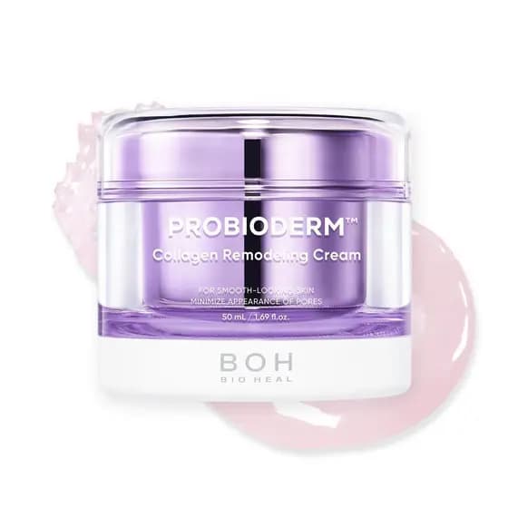 BIOHEAL BOH Probioderm ™ Creme Remodelador de Colágeno 1,69 fl oz (50 ml) | Creme Redutor de Poros com 150.000 Cápsu