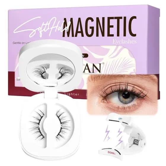 Cílios Magnéticos BEYELIAN com Kit Aplicador, Cílios Postiços Magnéticos Macios de Aparência Natural, Sem Necessidade de