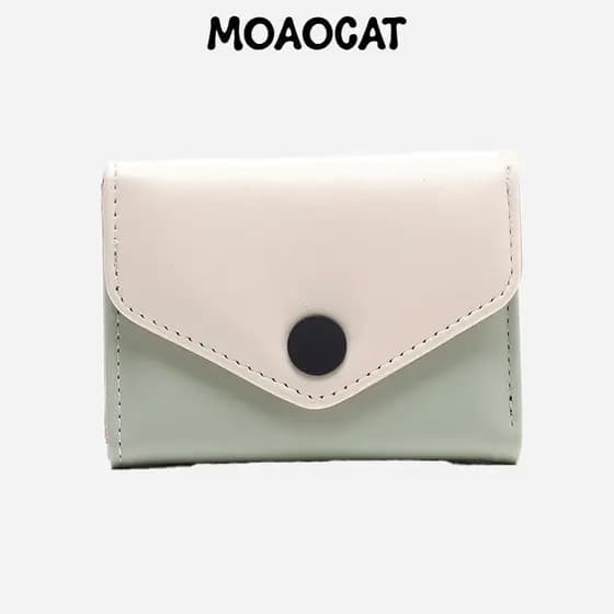 MOAOCAT Carteira Pequena de Estilo Coreano para Mulheres, Moda Curta, Porta-Moedas para Estudantes No 249