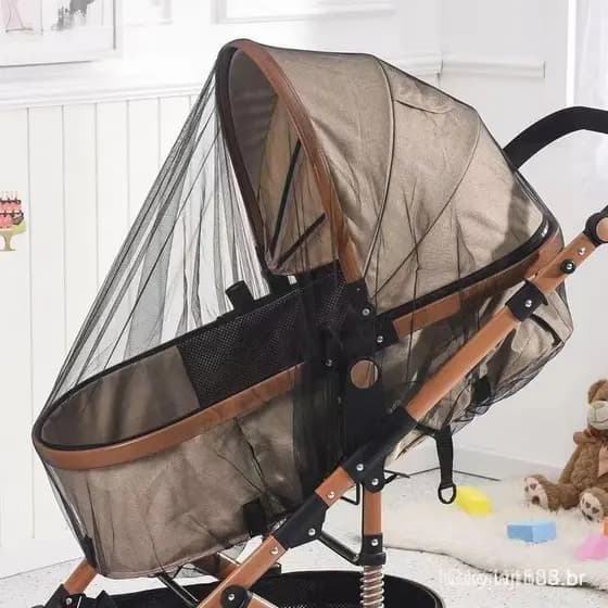 Decorationbt Carrinho De Bebê Mosquiteiro Cobertura Completa Inseto Escudo Net Malha Seguro Crianças Proteção Capa Novo