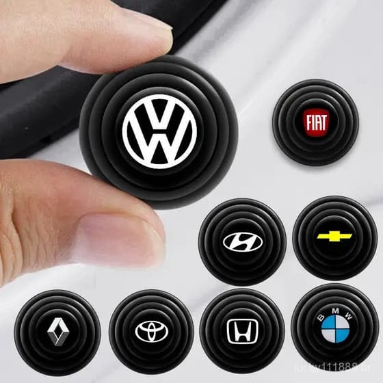 Adesivo protetor à prova de choque para porta de carro Volkswagen, 4 peças, adesivo Universal à prova de choque de PVC,