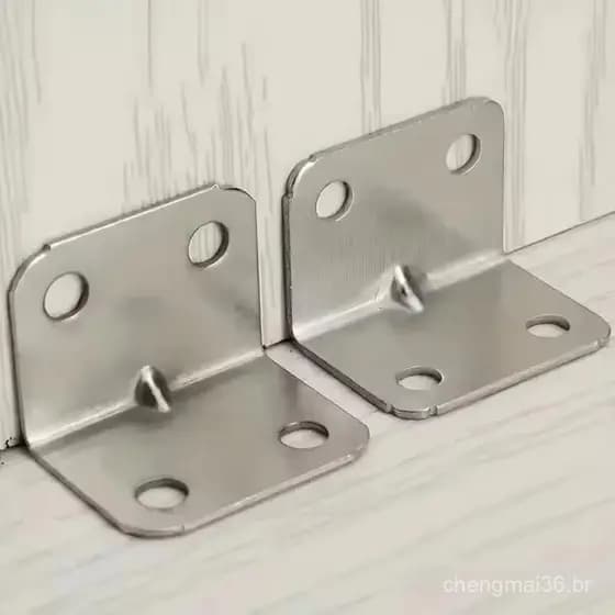20 peças de placas de ferro angular, utilizadas para mesas, cadeiras, armários, guarda-roupas, conectores fixos, suporte