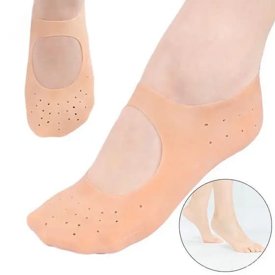 EA & Moda 1 Par S/L Spa Meias De Silicone Hidratante Gel Barco Evitando A Secura Dos Pés Rachada Pele Morta Remover Ferr