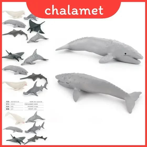 Golfinho Realista Diabo Ray Beluga Baleia Tubarão Figuras Pvc Oceano Modelos De Animais Para Quarto De Criança