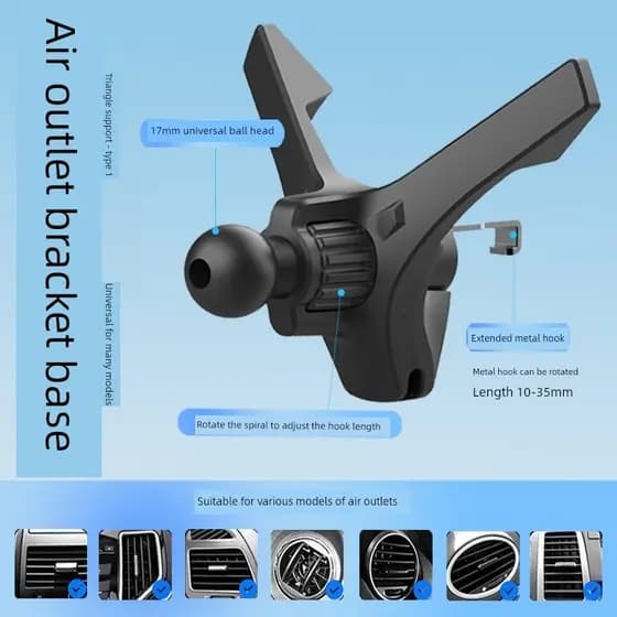 Suporte celular saída de ar carro Presilha para grade do ar condicionado Suporte magnético veicular ímã forte Suporte de