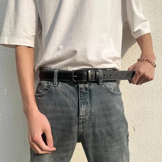 cinto masculino couro cinto de miçanga country masculino cinto masculino Cinto masculino estilo negócios Casual estilo H