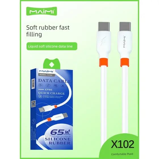 Carregador Celular USB‑C Importado Carregador rápido tipo c Carregador Turbo 20W PD USB‑C Cabo de dados Maimi X102 adequ