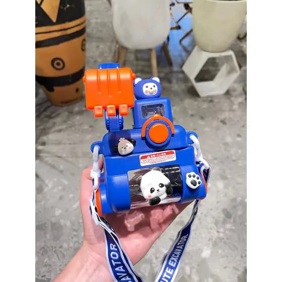 garrafinha de agua infantil garrafa de agua infantil garrafa de agua infantil menino Criativo bonito escavadeira criança